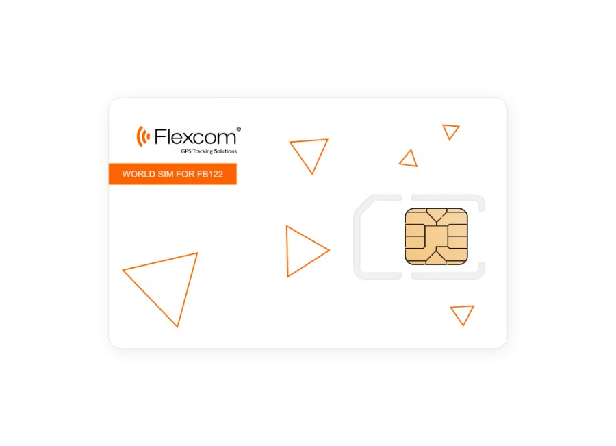 Carte SIM de données Flexcom SIMGL6M pour traceur GPS – Usage international pour 6 mois