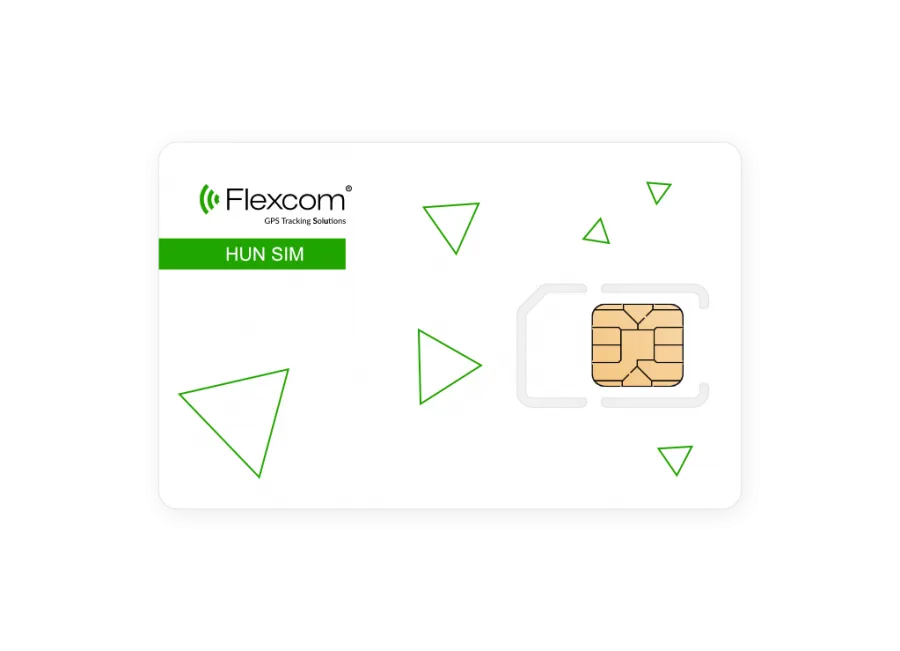 Carte SIM de données Flexcom SIMGPSHU6H pour traceur GPS – Usage en Hongrie pour 6 mois